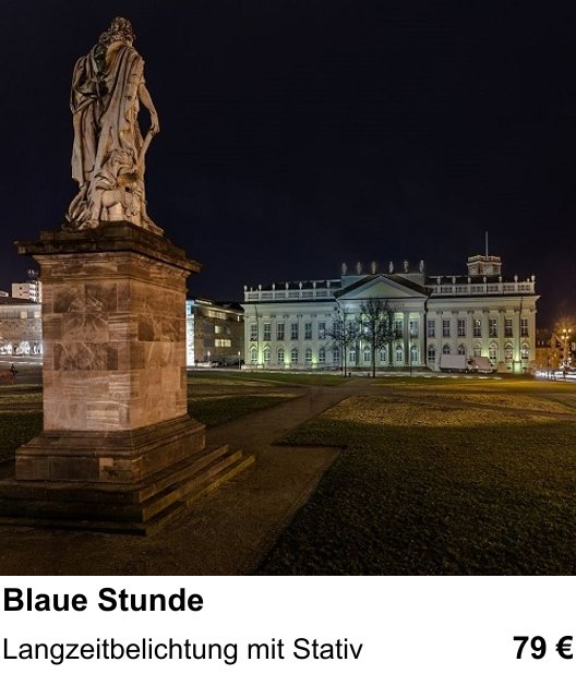 Langzeitbelichtung mit Stativ: dein Fotokurs in Kassel zu Nachtfotografie nach Sonnenuntergang