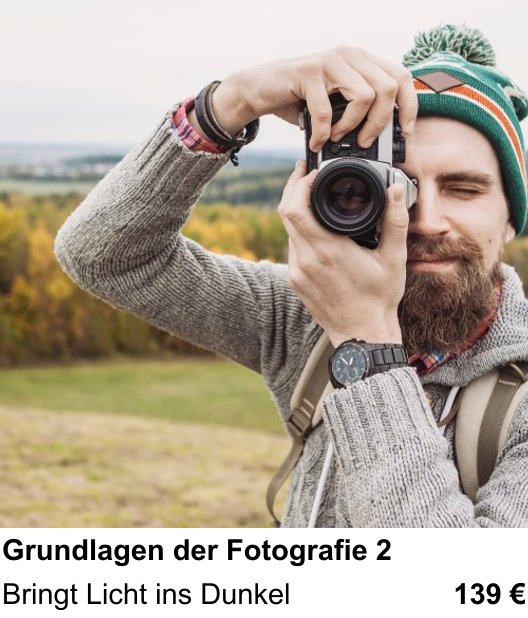 Bringt Licht ins Dunkel: dein Fotokurs in Kassel zu Grundlagen der Fotografie 2