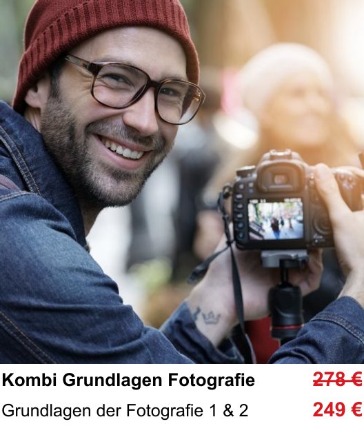 Grundlagen der Fotografie 1 & 2: dein Fotokurs in Kassel zu Von der Programmautomatik zur manuellen Kamera