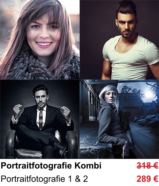Portraitfotografie 1 & 2: dein Fotokurs in Kassel zu Portraitfotografie Kombi