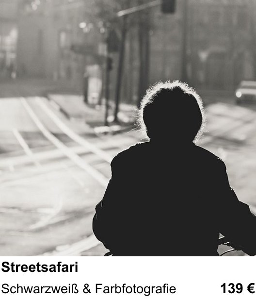 Schwarzweiß & Farbfotografie: dein Fotokurs in Kassel zu Streetsafari