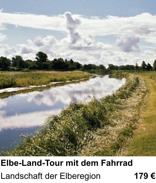 Bildstarker Fotoworkshop über Elbe-Land-Tour mit dem Fahrrad: Landschaft der Elberegion