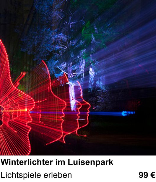 Bildstarker Fotoworkshop über Winterlichter im Luisenpark: Lichtspiele erleben