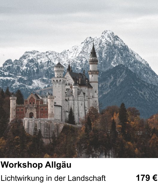 Bildstarker Fotoworkshop über Workshop Allgäu: Lichtwirkung in der Landschaft