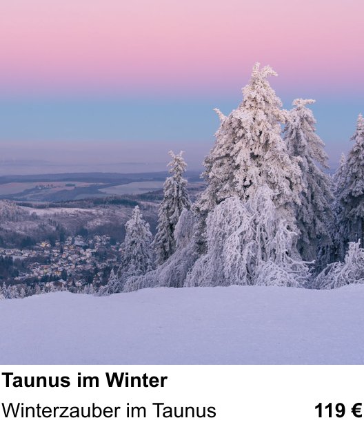 Bildstarker Fotoworkshop über Taunus im Winter: Winterzauber im Taunus